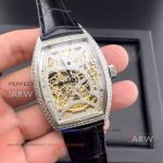 Perfect Replica Franck Muller Geneve Diamond Watch Diamonds Hollow Dial